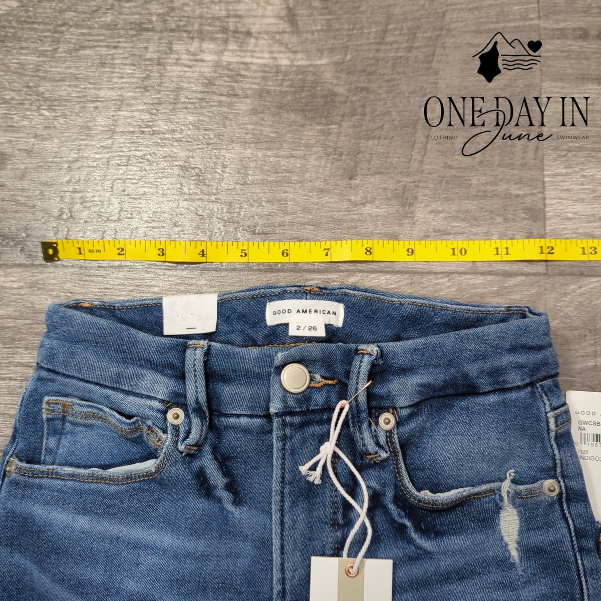 Good American Good Waist Crop High Rise Skinny Jeans Indigo326 NWT Size 2
