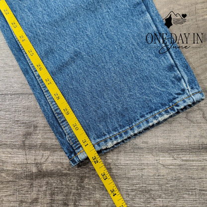 Good American Good 90s Icon Straight Leg Jeans Blue952 High Rise NWT Size 14