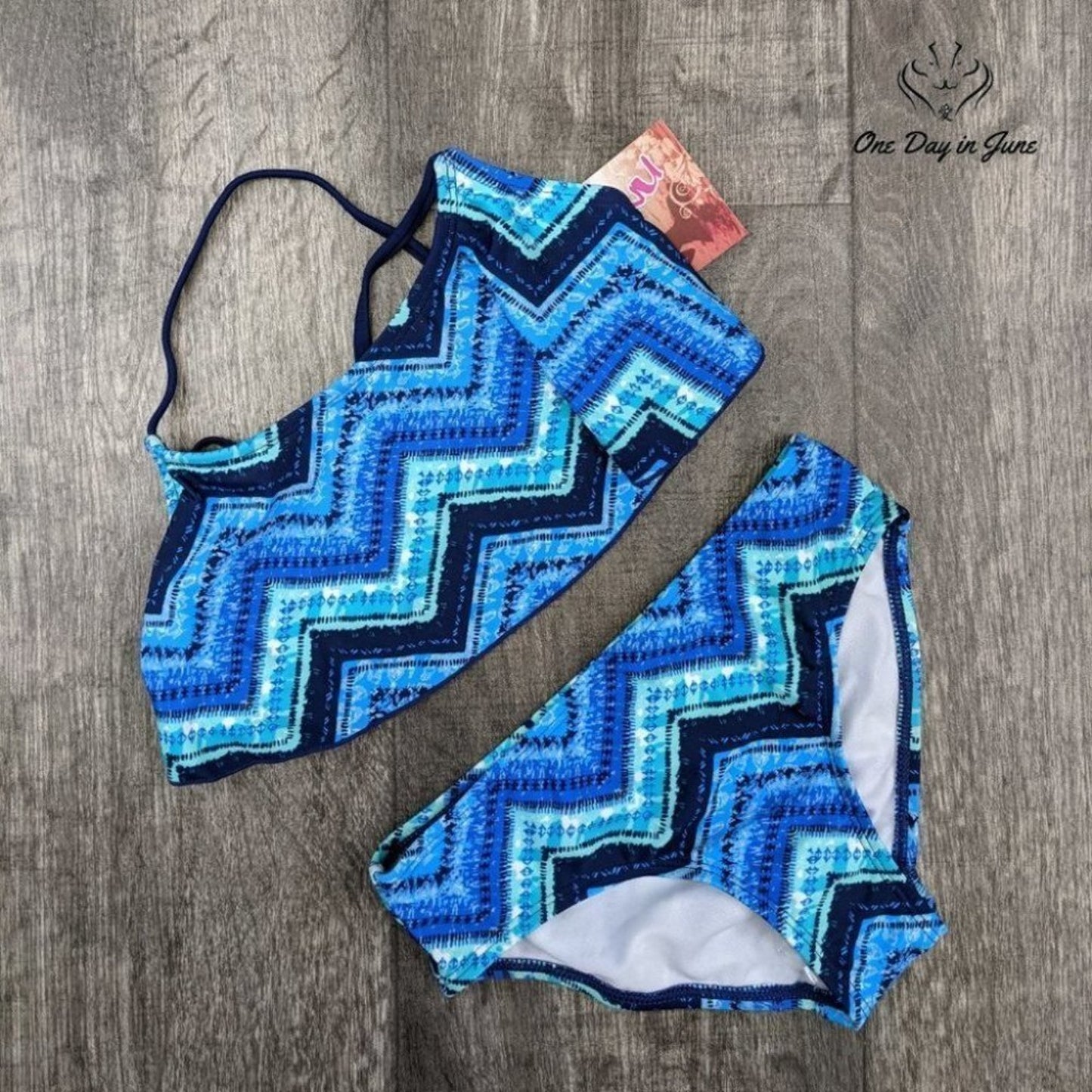 Kanu Surf Alania Flounce Bikini Swimsuit Size 8/12