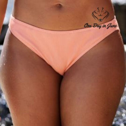 Roxy MOF Hipster Ribbed Bikini Bottom Size S