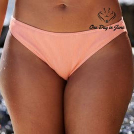 Roxy MOF Hipster Ribbed Bikini Bottom Size S