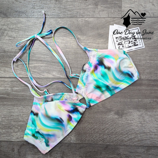 California Sunshine Keyhole Bikini Top Size XL
