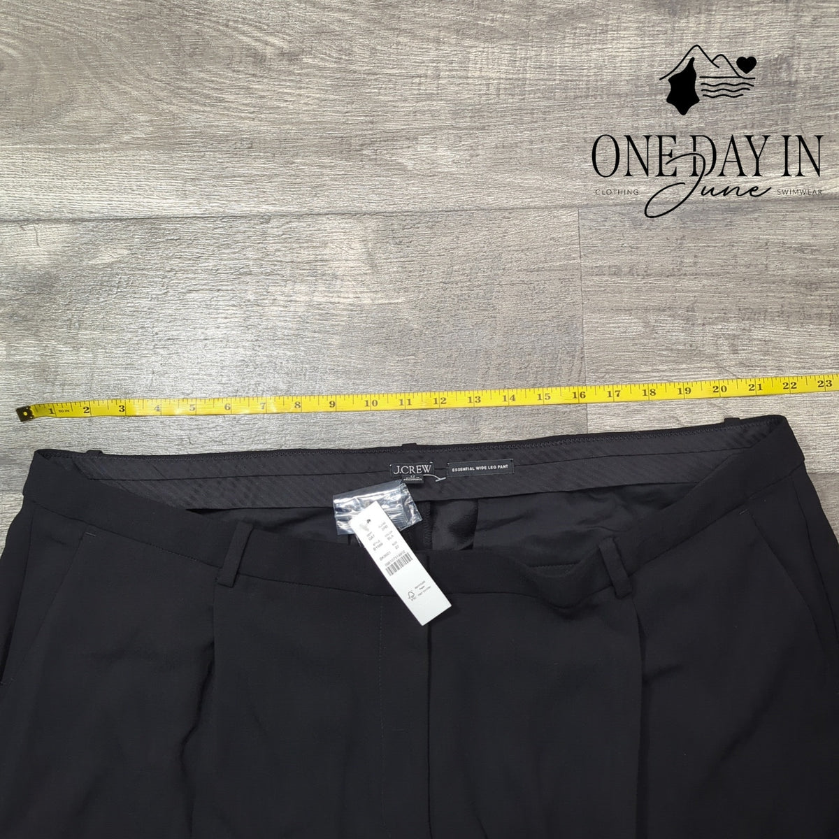 J.Crew Essential Wide Leg Dress Pants Black NWT Size 22