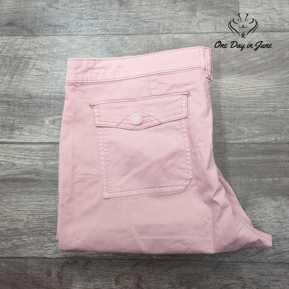 Pilcro Anthropologie Straight Leg Utility Jeans Pink NWT Size 34 (18)
