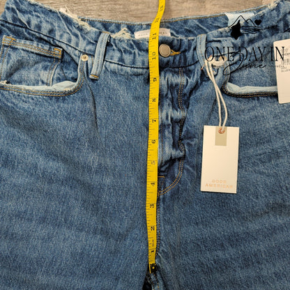 Good American Good 90s Icon Straight Leg Jeans Blue952 High Rise NWT Size 14