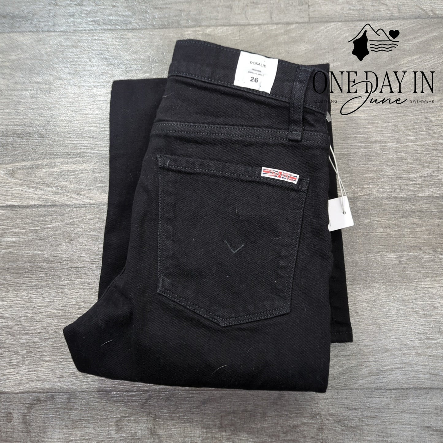 Hudson Rosalie High Rise Wide Leg Jeans Size 26 (2)