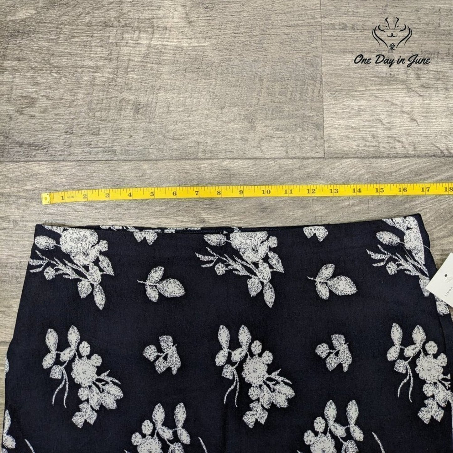Linda Matthews Floral Midi Skirt Size L