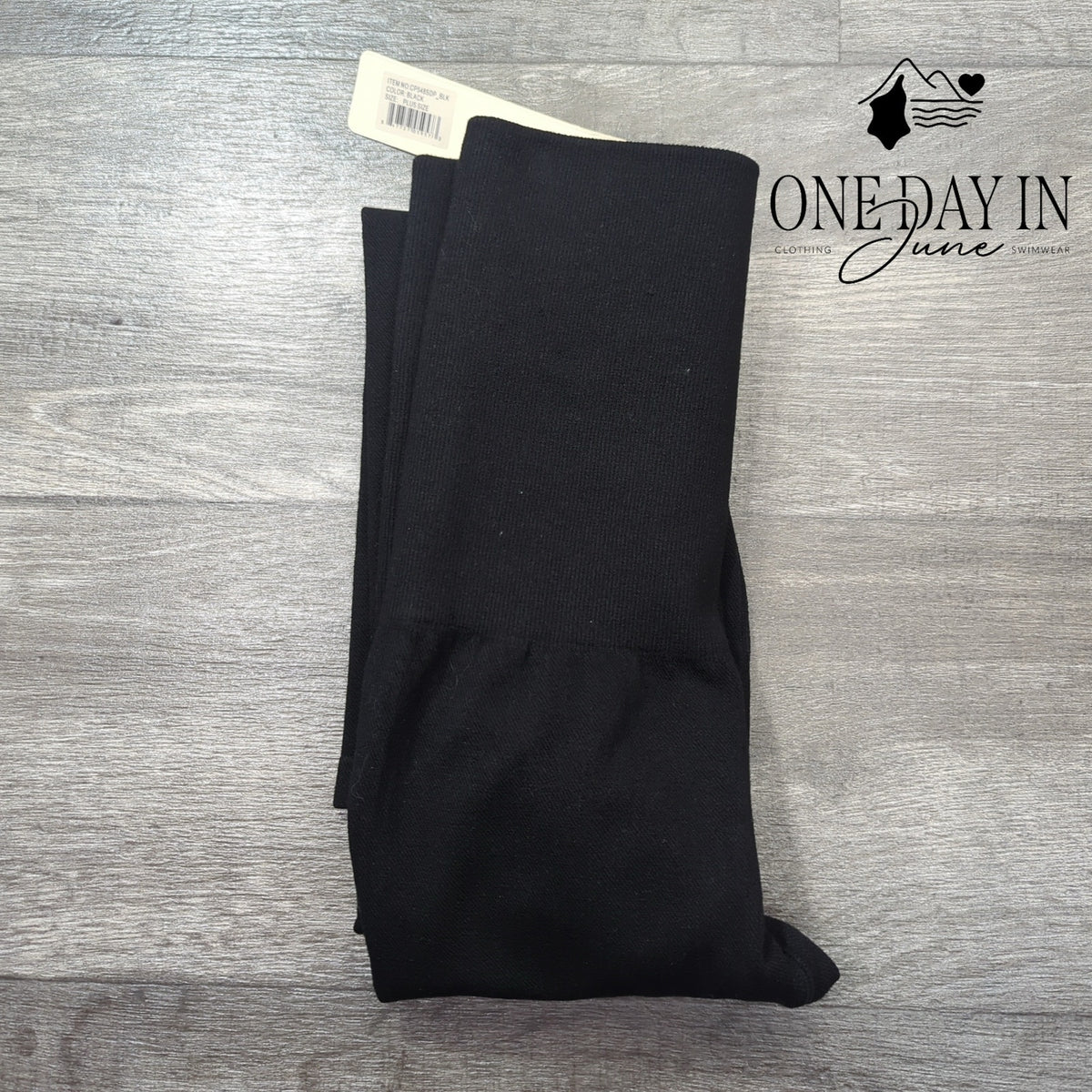 Yelete High Waist Black Stretch Seamless Leggings NWT Size OS