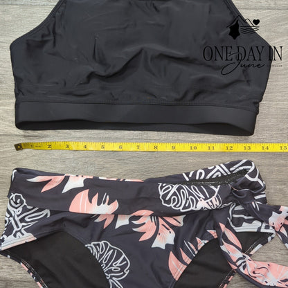 Aimage Crop Top Bikini Swimsuit Size M