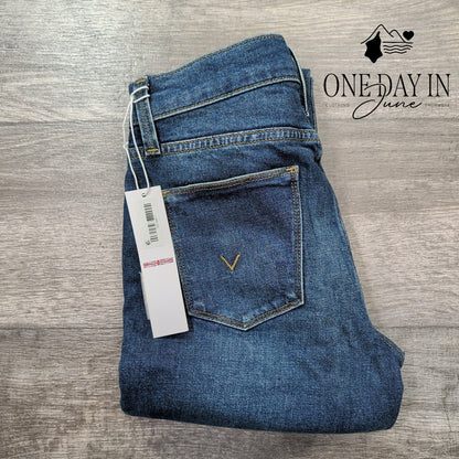 Hudson Blair High Rise Skinny Ankle Jeans Distressed Blue NWT Size 0 (25)