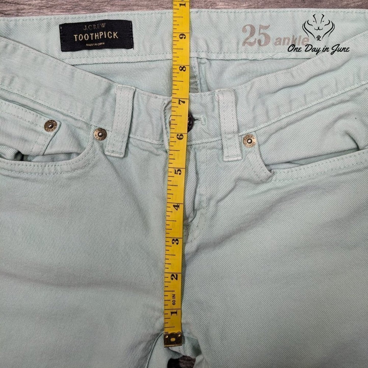 J. Crew Toothpick Ankle Jeans Size 0 (25)