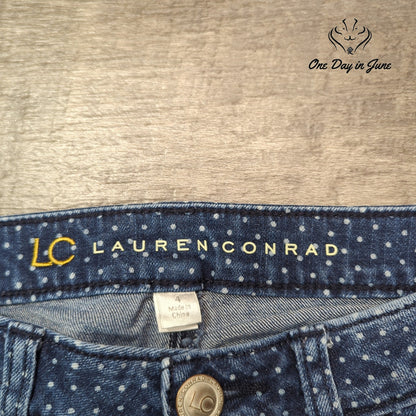 Lauren Conrad Polka Dot Ankle Jeans Size 4