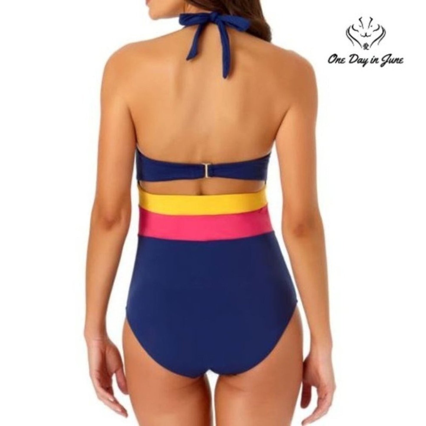 Liz Claiborne Colorblock One Piece Size 6