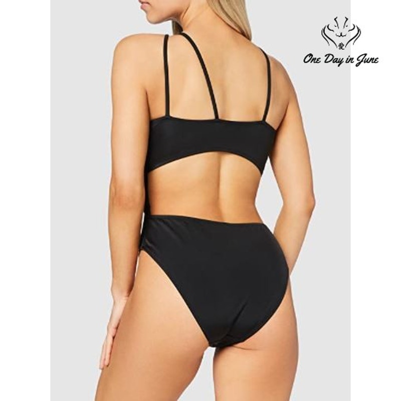 Iris & Lilly Cut Out One Shoulder High Leg Swimsuit Size M