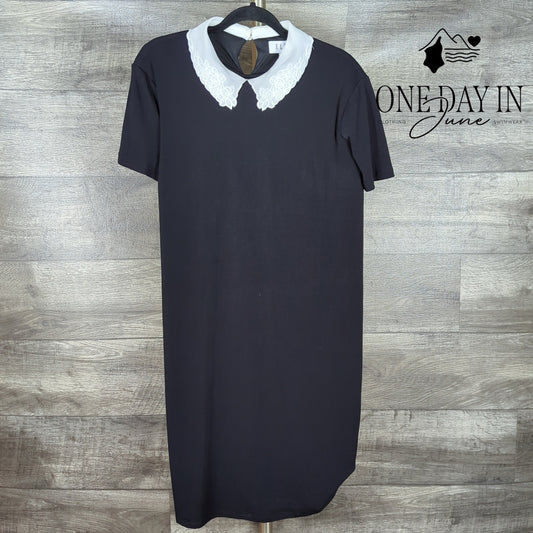 Elle Short Sleeve High Neck Midi Dress Size XL