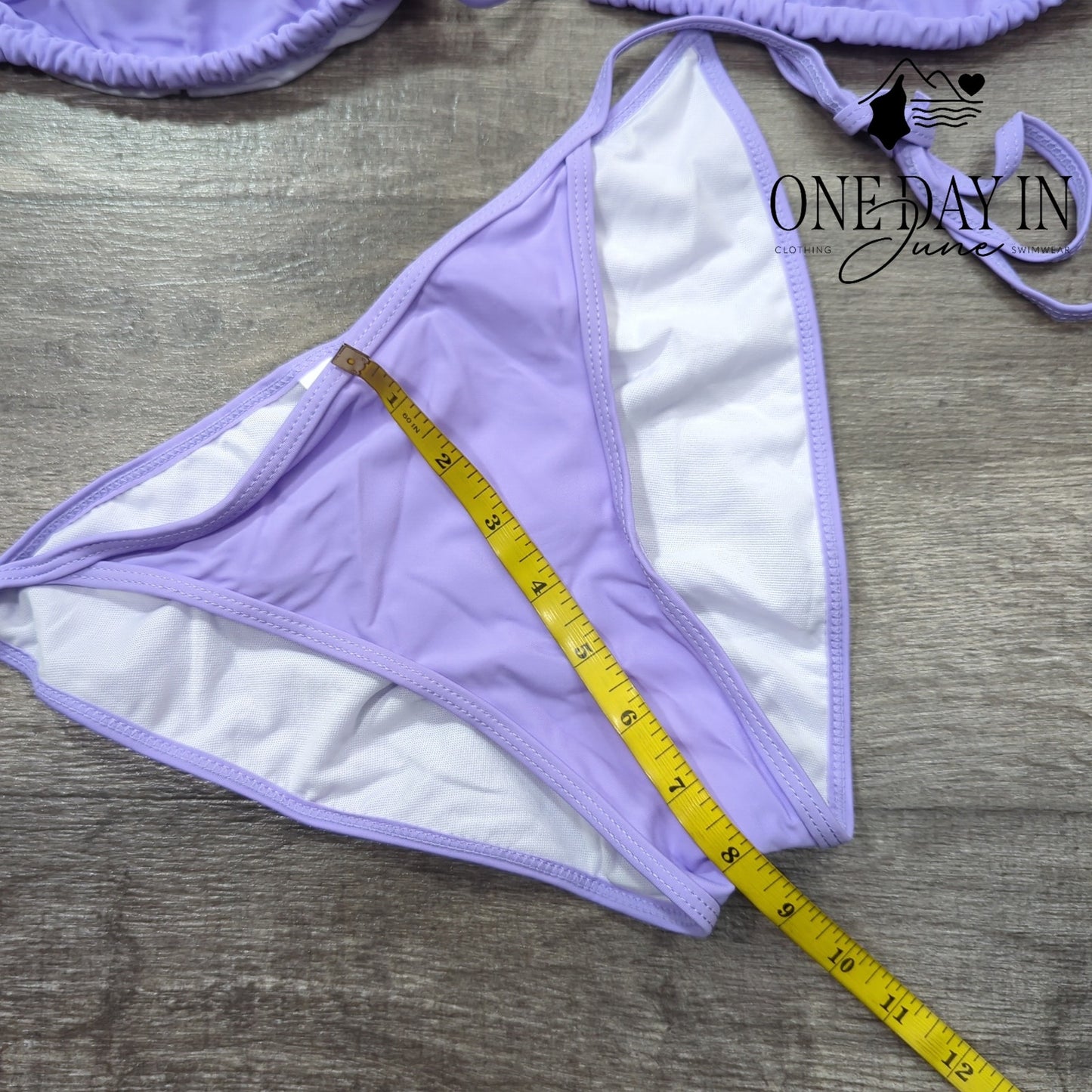 Aleumdr Halter Adjustable Triangle Bikini Swimsuit Size L