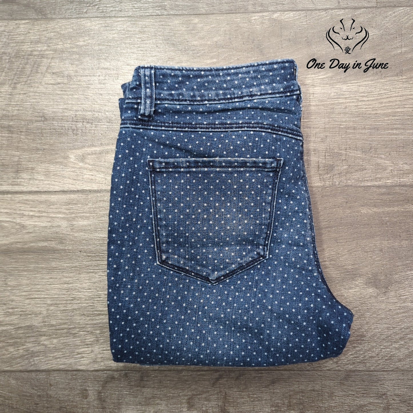 Lauren Conrad Polka Dot Ankle Jeans Size 4