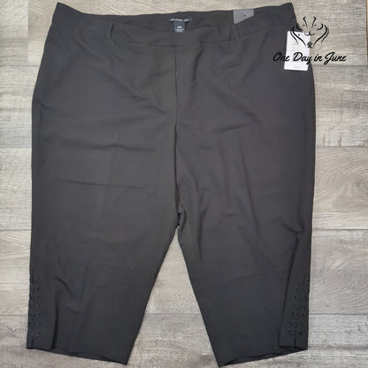 Zac & Rachel Plus Size Slim Crop Pants Size 24W