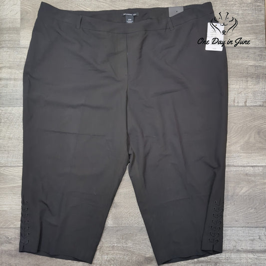 Zac & Rachel Plus Size Slim Crop Pants Size 24W