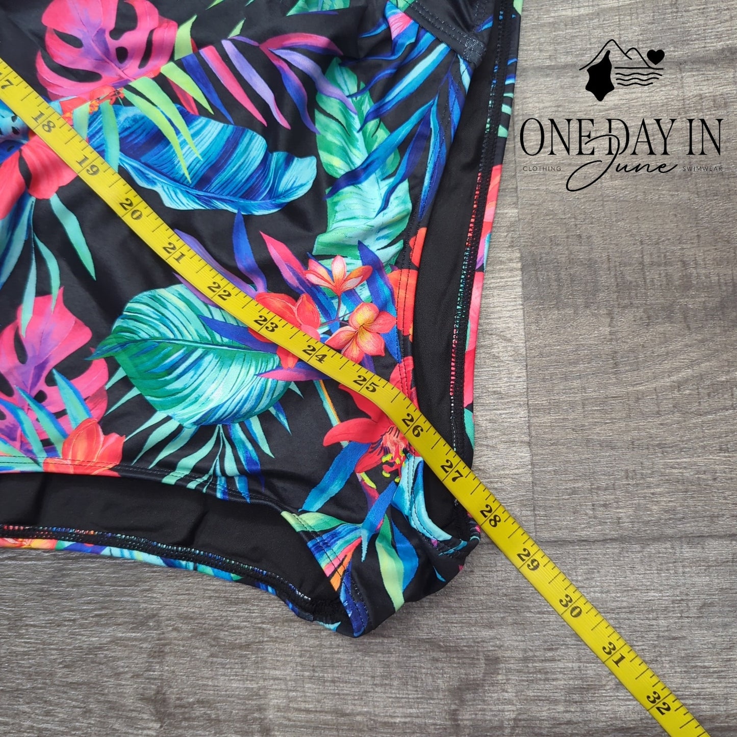 Tempt Me Tropical Tummy Control One Piece Swimsuit Size XL