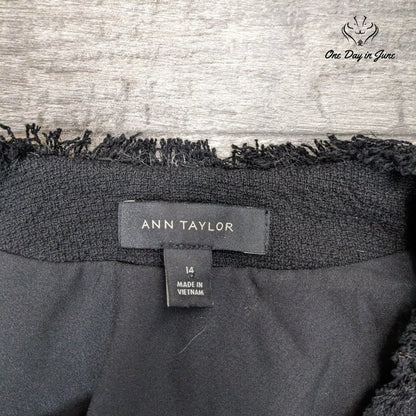 Ann Taylor Frill Edge Blazer Size 14