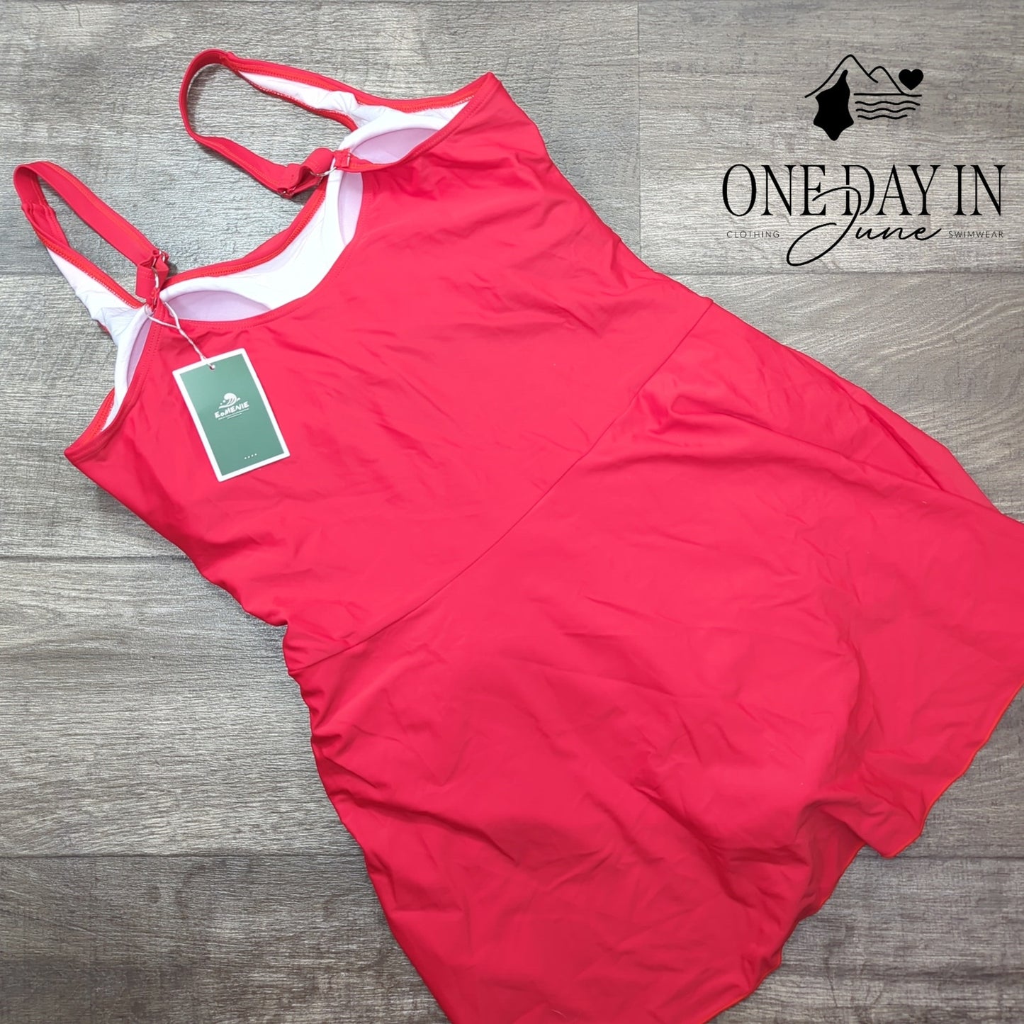 Eomenie Swimdress One Piece Swimsuit Size XL