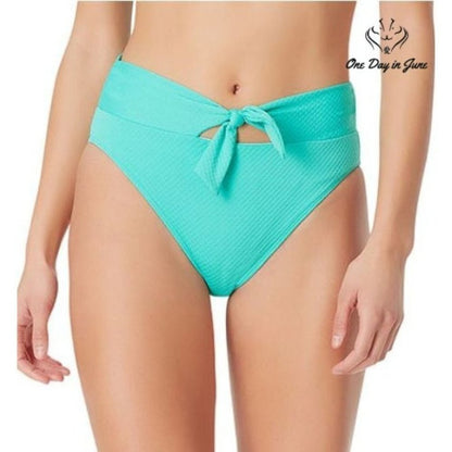 Sugar Beach Textured High Waist Bikini Bottom Size XS