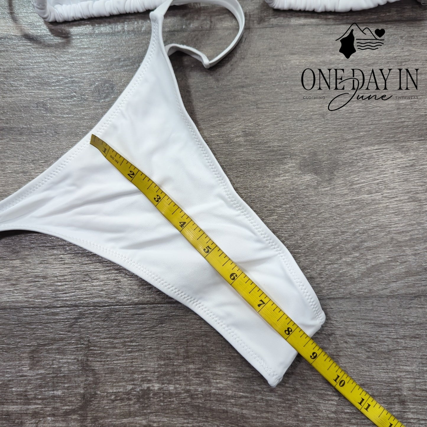 Aleumdr Adjustable Triangle Thong Bikini Swimsuit Size M