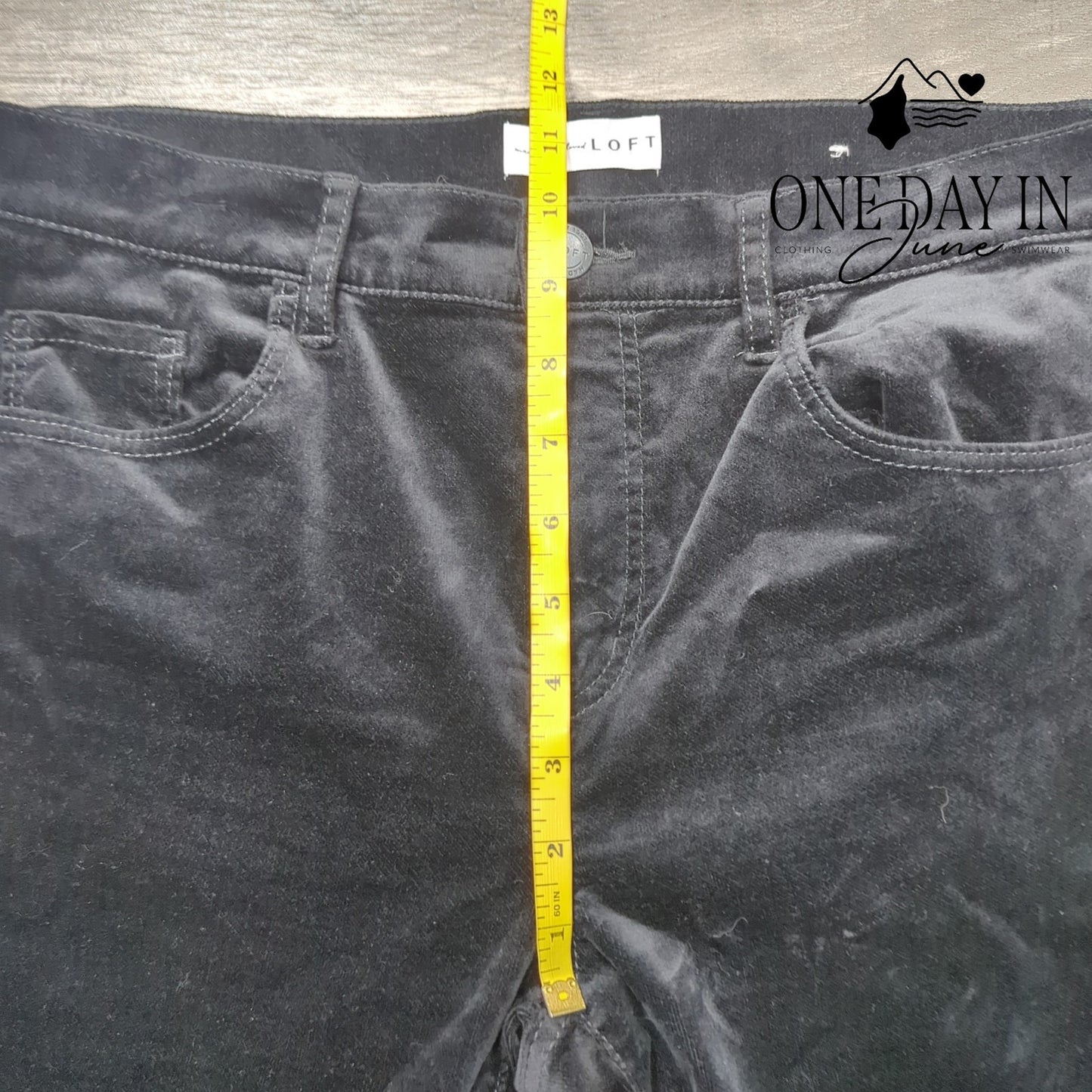 Loft High Waist Velour Pants Size 6