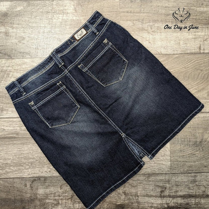 Earl Jean Petite Denim Mini Skirt Size 10P