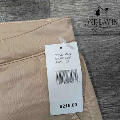 AG Adriano Goldschmied The Caden Tailored Trouser Pants Beige NWT Size 4 (27)