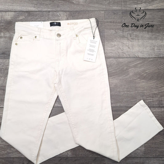 7 For All Mankind Girls The Peggi Straight Tapered Jeans Size 12