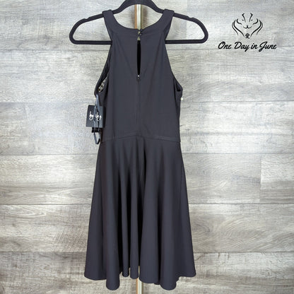 ByxBy Pearl Embellished Fit Flare Dress Black Sleeveless NWT Juniors Size 9