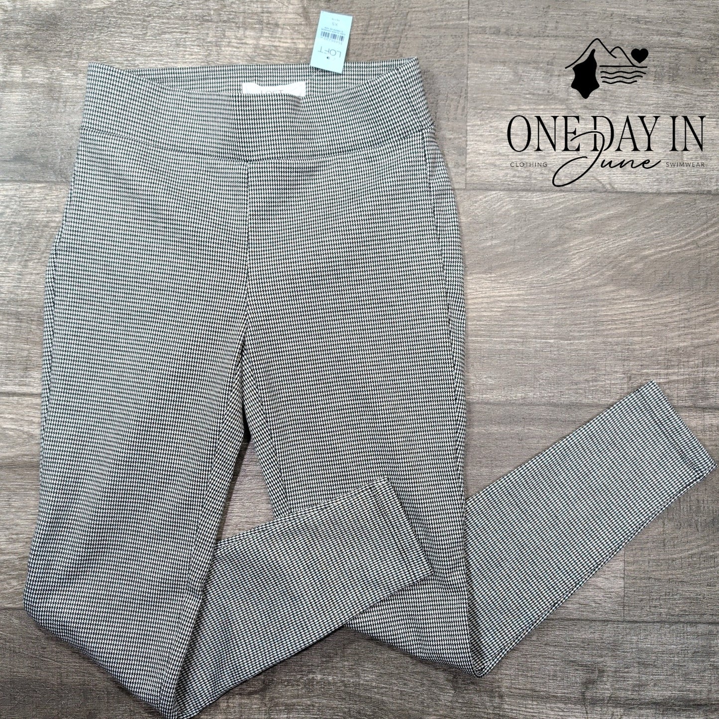 Loft Houndstooth Ankle Leggins Size XS