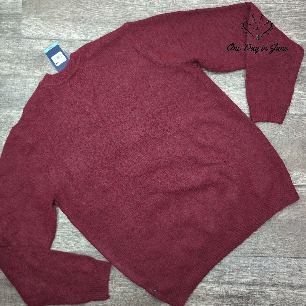 Gap Men's Crew Neck Pullover Sweater Burgundy Zinfandel NWT Size L