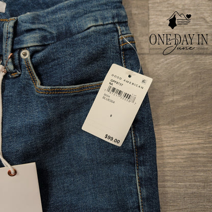 Good American Good Petite Flare Jeans Size 8 (29)