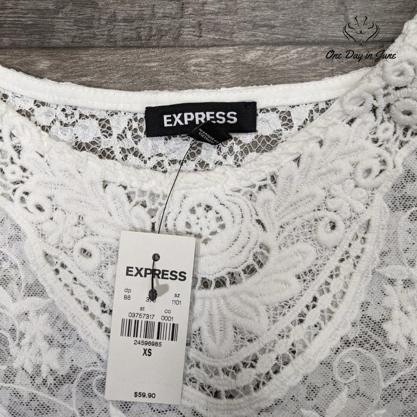 Express Lace Lined Tank Top Size XS
