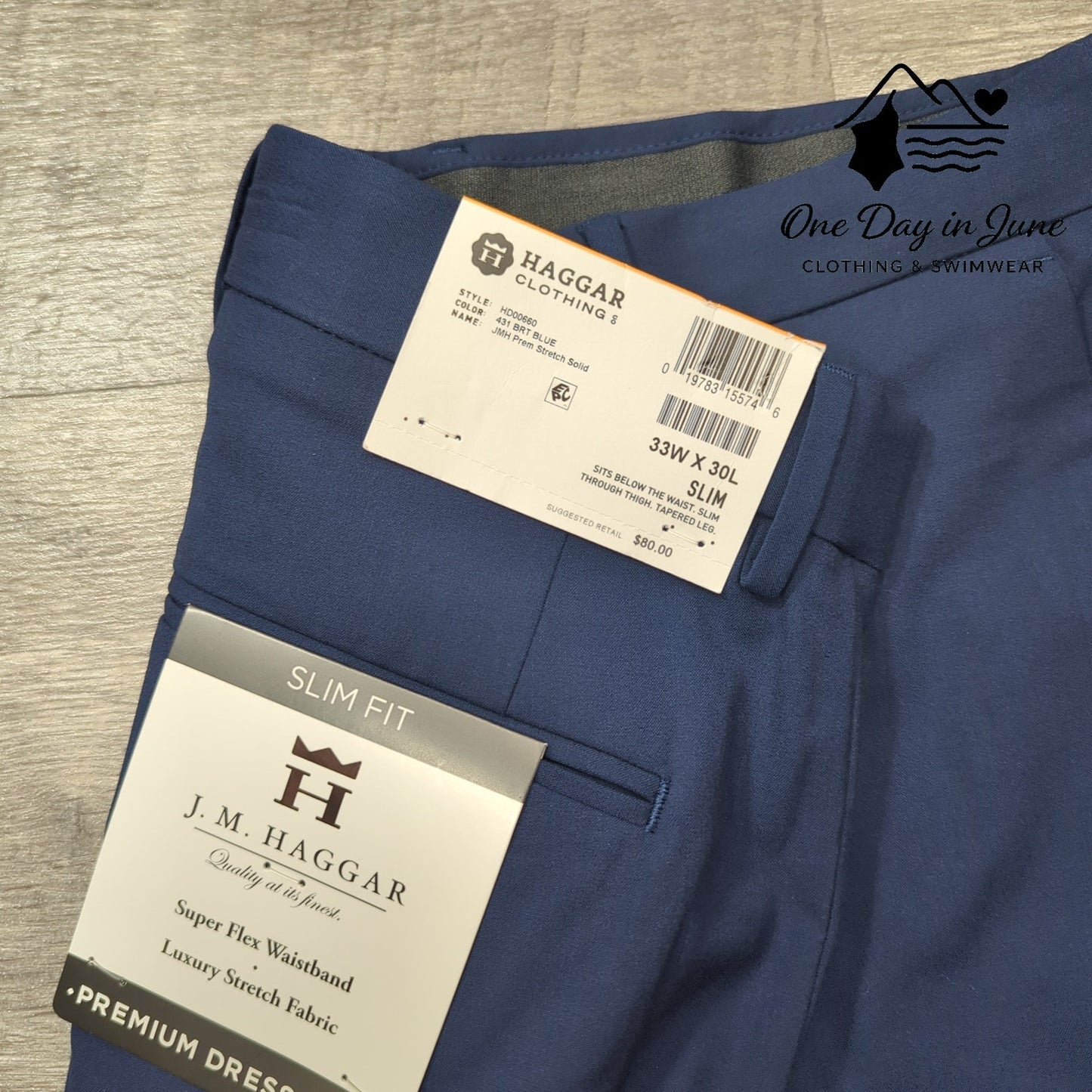 Haggar Slim Fit Tapered Leg Pants Size 33X30