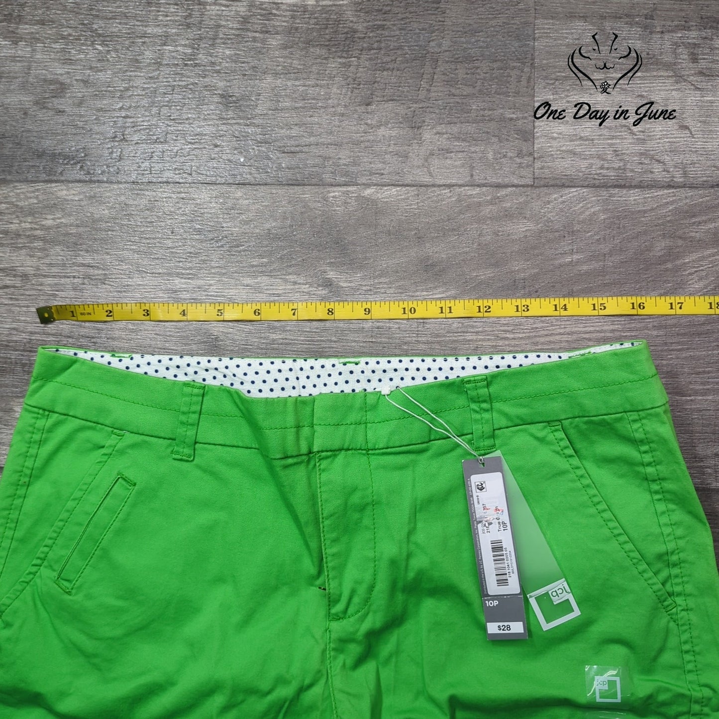 JCP Petite Chino Shorts Size 10P