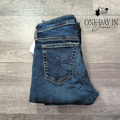 AG Adriano Goldschmied The Sophia High Rise Slim Jeans Blue NWT Size 4 (27)