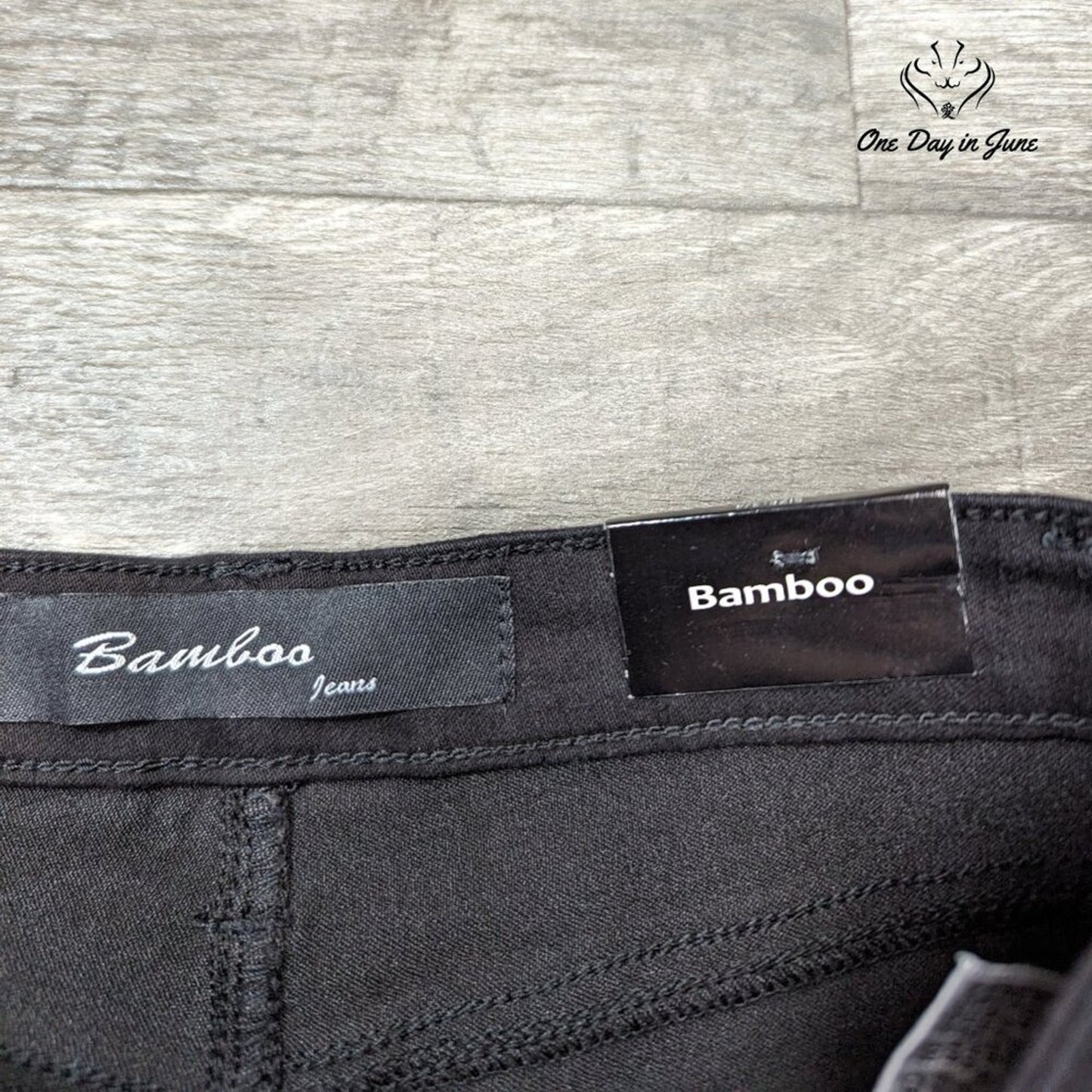 Bamboo Jeans Bermuda Denim Shorts Size 3/4