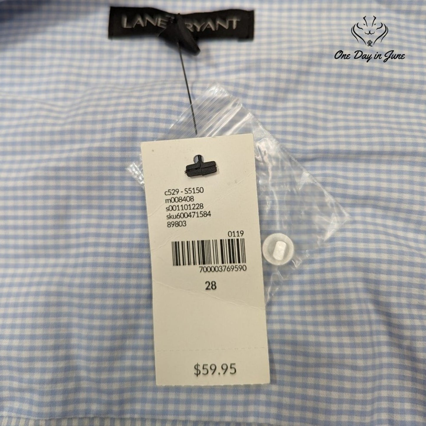 Lane Bryant Wrap Around Tie Long Sleeve Top Size 28