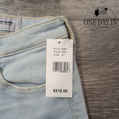 AG Adriano Goldschmied Prima Cigarette Ankle Jeans Light Wash NWT Size 4 (27)
