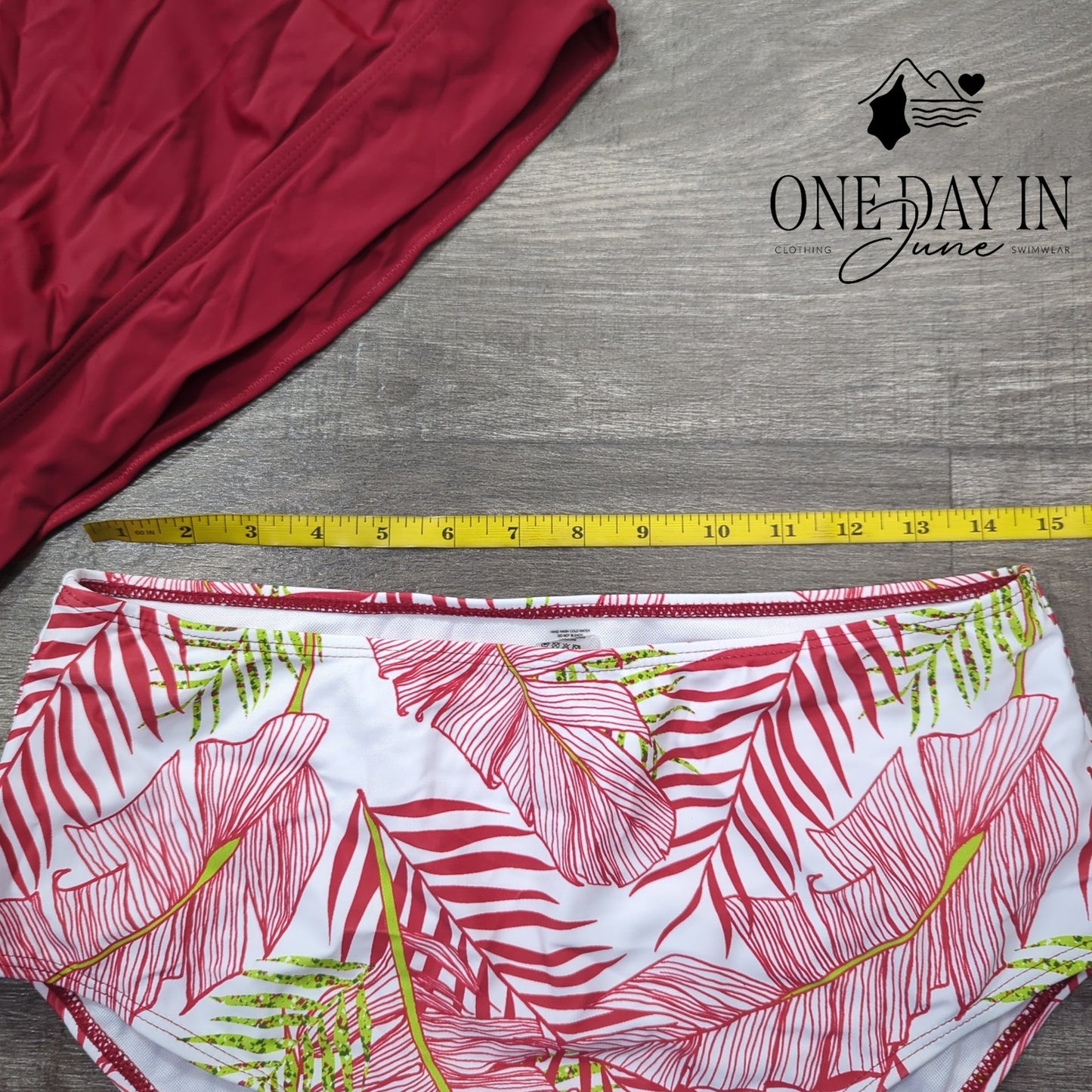 CharmLeaks High Waist High Neck Bikini Swimsuit Size XL