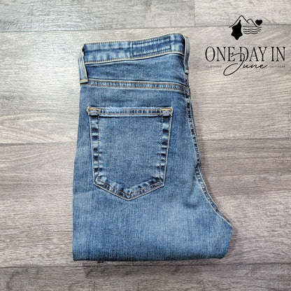AG Adriano Goldschmied The Sophia High Rise Skinny Jeans Blue NWT Size 4 (47)