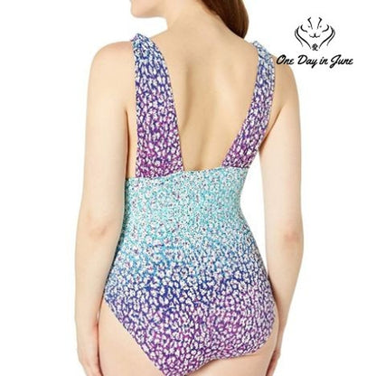 Athena Surplice One Piece Swimsuit Size 10