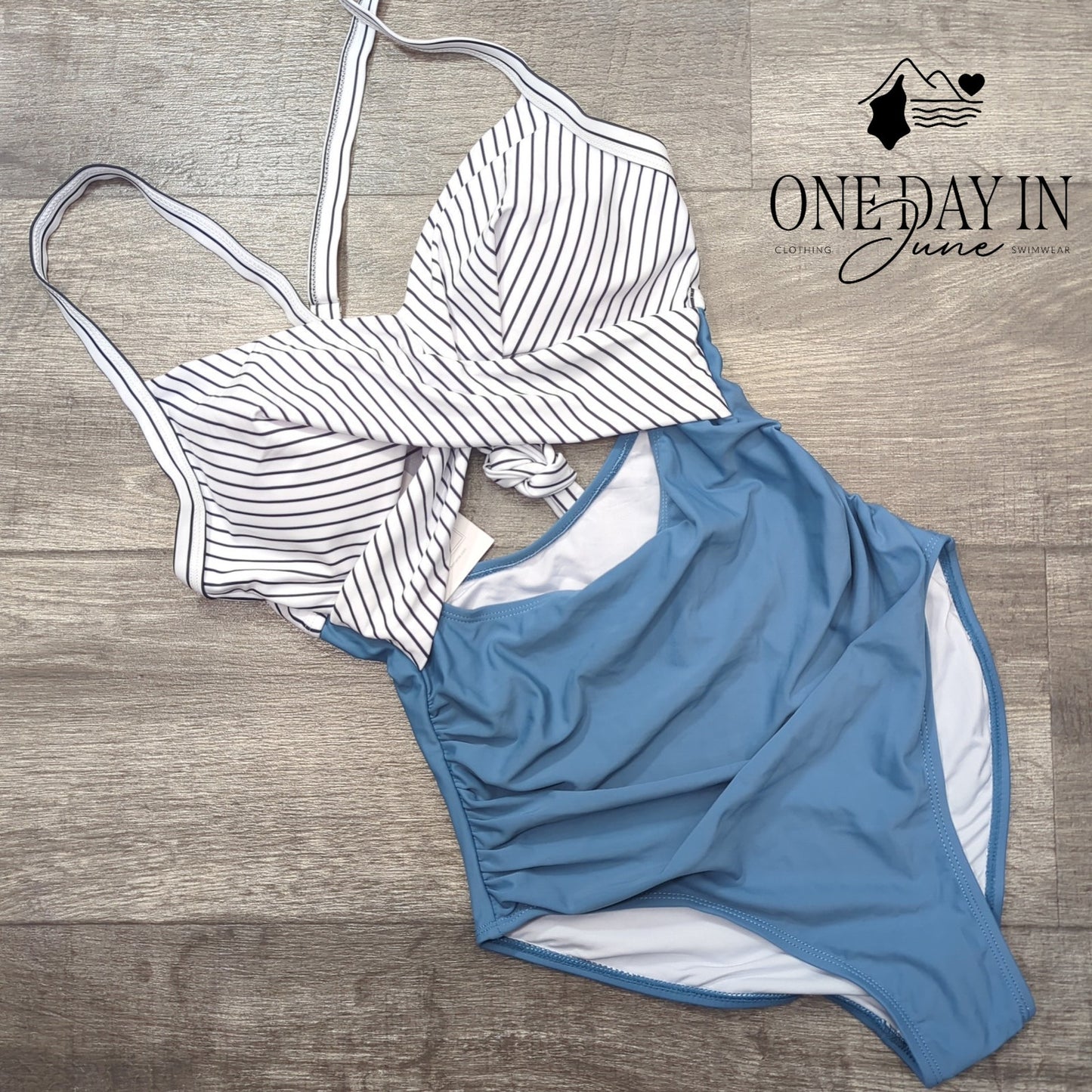 Eomenie Cross Front Cut Out One Piece Swimsuit Size S