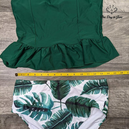 Ferbia Falbala High Waist Bikini Swimsuit Size M