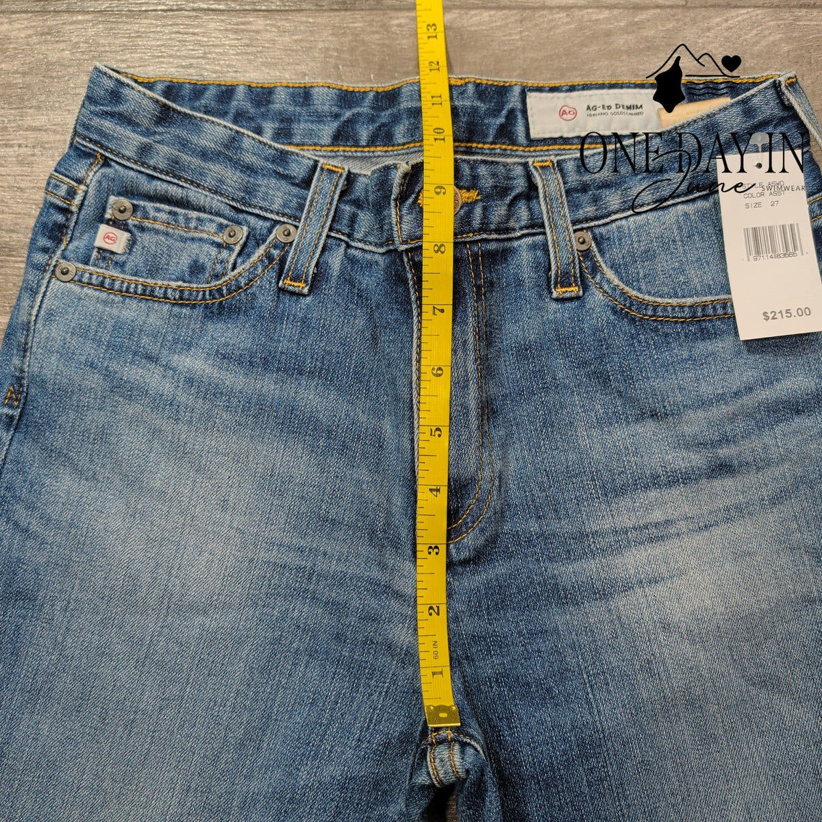 AG Adriano Goldschmied Crop Flare Jeans Blue NWT $215 Size 4 (27)