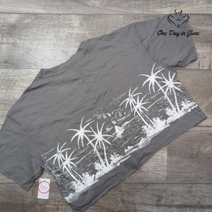 Flirtitude Crop Short Sleeve Tee Shirt Size XL